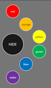 circular menu colors